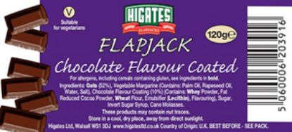 Picture of Flapjack Higates Chocolate 75g x45